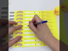 Verstelbare Tyvek papieren armbanden met een barcode voor beveiliging