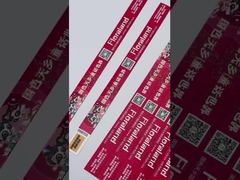 Volkleuren waterdichte Tyvek-armbanden met sequentiële nummering/streepjescode