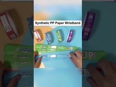 Budgetvriendelijk synthetisch papier evenement polsbandjes Diy gedrukt