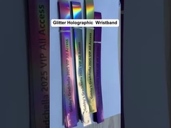 Gepersonaliseerde Glitter Glanzende Holografische Papier Armband