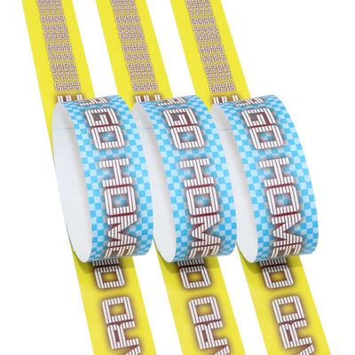 UV-bestendige afdrukbare Tyvek-armbanden aanpasbare grootte