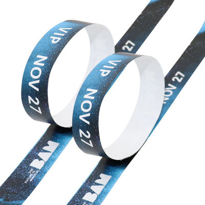 Eenmalige Tyvek papieren polsbanden voor evenementen Gepersonaliseerde armbanden