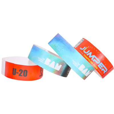 Aanpasbare Tyvek veiligheidsarmbanden, Dupont Festival papieren armbanden