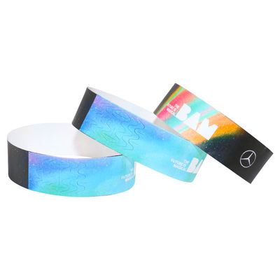 Tyvek Paper Event Armbanden Blauw Rood Waterdicht Verstelbare grootte