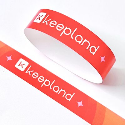 Synthetische gepersonaliseerde papieren polsbanden voor evenementen