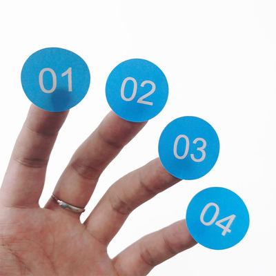 Cirkeldruk die cut stickers label verwijderbare enkelzijdige voor evenementen