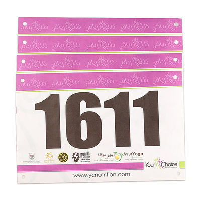 Traanbestendig Race Bib Numbers Duurzaam Blauw Marathon Running Tags Waterdicht