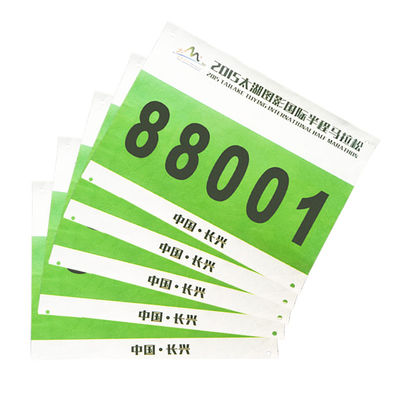Race-identificatie Running Bib nummers, Waterdicht Marathon nummer tag