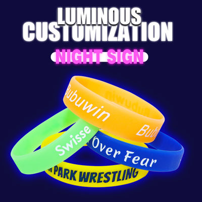 Silk Screen Printing Rubber Armbanden Voor Reclame