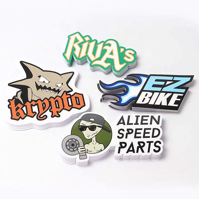 Kleurrijke op maat gemaakte stickers Papier afneembare kleefstof vinyl plastic stickers