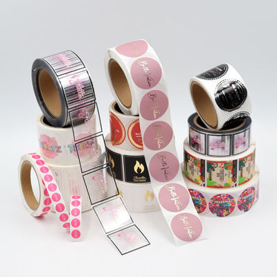 Rectangular Paper Event PVC Sticker 6*6cm Voor feesten Neon Kleurrijke Sticker
