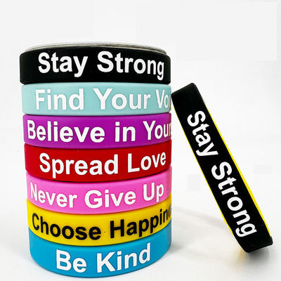 Custom Logo Printed Silicone Armbanden Multi Style Silicone Bands voor promotie en reclame