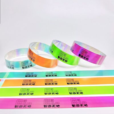 Fabriek aangepast papier polsband glanzend Glitter Laser polsband Modieus En Opvallend