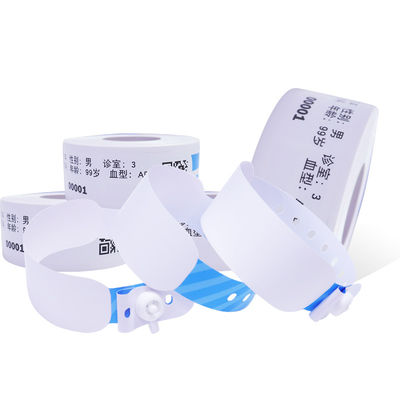 Fabriekspatial polsbanden voor nauwkeurige identificatie van patiënten Inkjet gedrukt thermo-gevoelig papier ID polsbanden