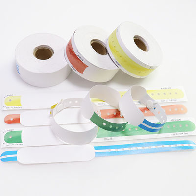 Custom QR Code Ziekenhuis Patiënt Armband Warmgevoelig Papier Waterzuur Antibacteriële Voor Medische Identificatie