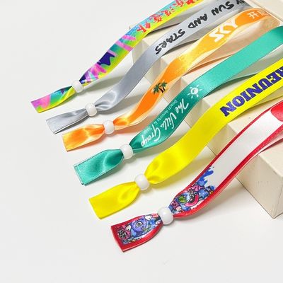Groothandel Geweven polsbanden op maat met logo-patroon Barcode Zachte polyester polsband