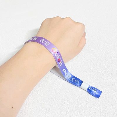 Fabriek Custom Logo Geweven Stoffen Armbanden Geschenk Voor Promotie En Evenementen Verstelbare Lengte Geweven Armband