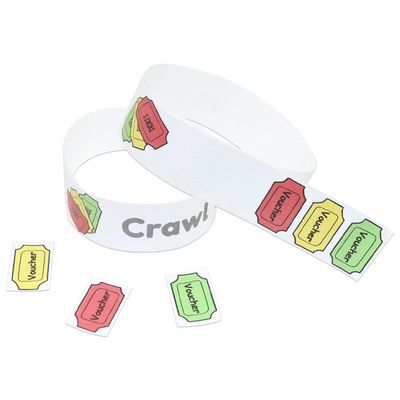 Goedkope Tyvek Event Armbanden Waterdicht Zweetbestendige Event Party VIP Identificatie Toegangspapier Event Armband