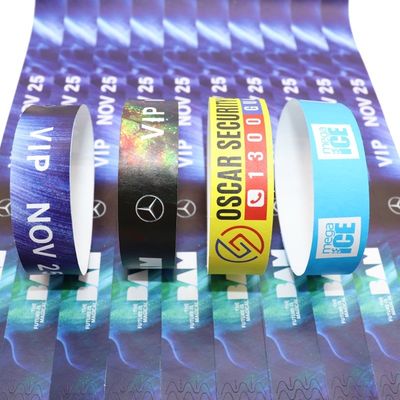 Custom Tyvek Paper Event Armbanden Event Activiteit Gast VIP Identificatie Toegang Paper Event Armband