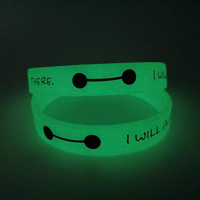 Fabriek Custom Pattern Silicone Armband Partij Festival Activiteit Evenement Geschenk Noctilucent Night Glow Silicone Armbanden