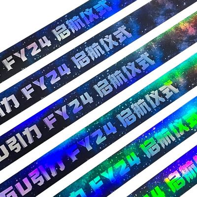 Gebeurtenis Custom Concert Muziekfestival Neon Regenboog Glinsterende Laser Promotie Papier Armband