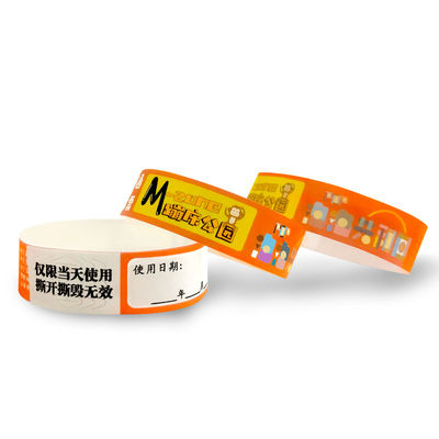 Goedkope waterdichte zweetbestendige Tyvek Event Armbanden Scan De Barcode Event Papier Event Armband