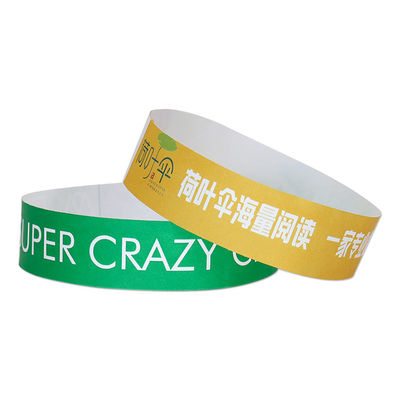 Waterdicht Zweetbestendige Tyvek Event Armbanden Scan De Barcode Evenementen Verscheidenheid van Kleuren Papier Event Armband