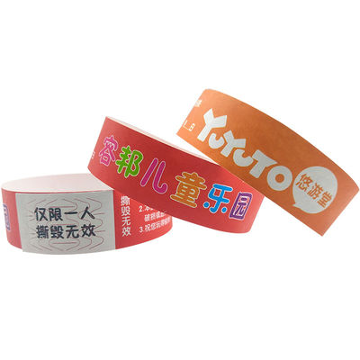 Verstelbare Tyvek Dupont Armband Activiteit Barcode Evenementen Papier Evenement Toelating Armband