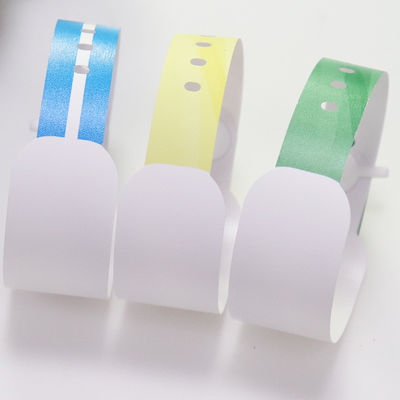 Groothandel Eenmalige ziekenhuisidentificatie polsbanden Blank Inkjet Printed Thermo-sensitive Patient Paper Wristbands