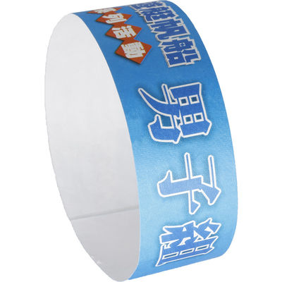 Fabriek Zweetbestendige Tyvek Dupont Event Armbanden Barcode Evenementen Variëteit van kleuren Papier Evenement Armband