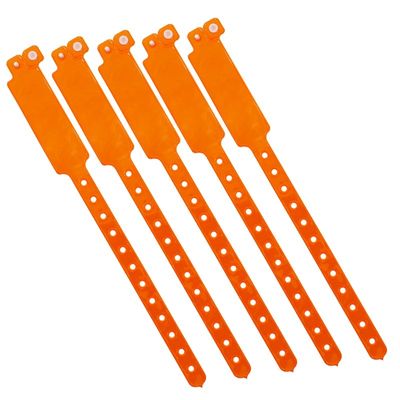 Eenmalig aangepast polsband Neon Fluorescerend Kleur Plastic Vinyl PVC Waterdicht Evenement Party Polsband