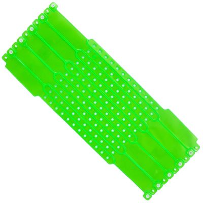 Fabrikant Aanpasbare eenvoudige kleur polsband waterdicht plastic vinyl evenement polsbanden met logo barcode