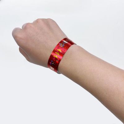 Verstelbare laserpapieren polsband voor feestjes/evenementen/festivals/concerten