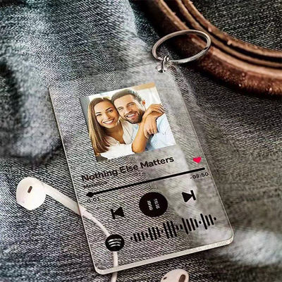 Factory Custom Rectangular Acrylic Sleutelhanger Foto Sleutelhanger Ring Paar Lover Foto Foto Song Lyric Print Sleutelhanger