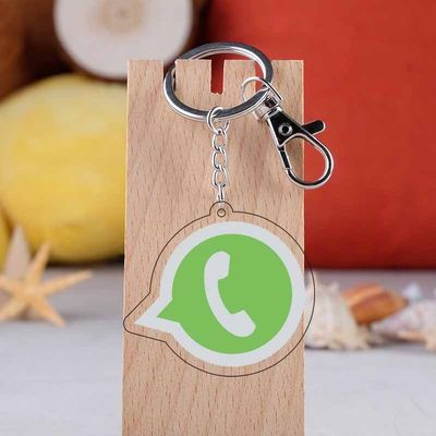 Fabriek Custom Souvenir Acryl Sleutelhanger Creatief Logo Software Applicatie Event Promotioneel Geschenk Charms Sleutelhanger