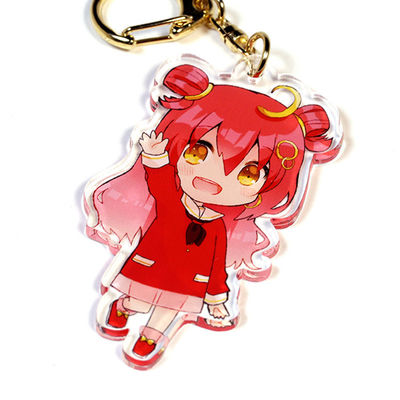 Fabrikant Custom Cartoon Pattern Printed Acrylic Keychain Cute Caricatur Cartoon Character Charm Acrylische Sleutelhangers