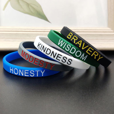 1-5 mm breed siliconen polsbandjes voor op maat gemaakte zakelijke evenementen en sport souvenirs