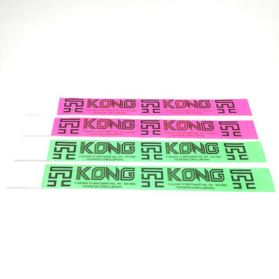 Custom Logo Sequentiële nummering Tyvek Armbanden Zwem zwembad Waterdicht Ink Tyvek Armband Armbanden