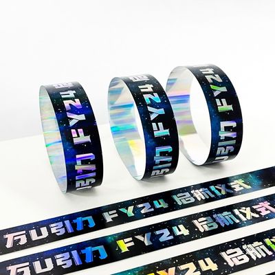 Fabriek Aanpassing Evenement Armband Schitterend Laser Glitter Concert Muziek Festival Partij Activiteit Armband Voor Volwassen Kinderen