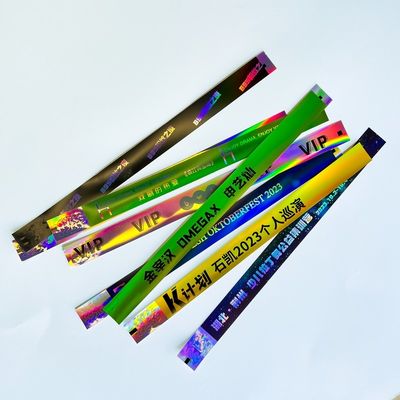 Wegwerp Neon Laser Rainbow Glitter Party Armbanden Op maat voor evenement Concert Muziekfestival