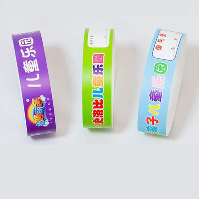 PP synthetisch papier polsband logo gedrukt water/zweetbestendig voor eventtoegang