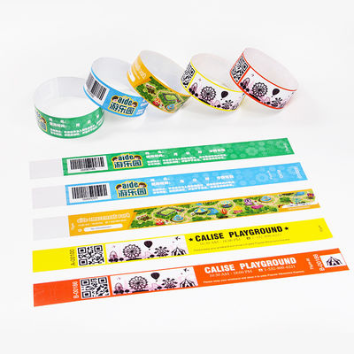 Aanpassing Papieren Armbanden Sequentiële nummering Tyvek Papieren Armbanden Voor Festival Evenement