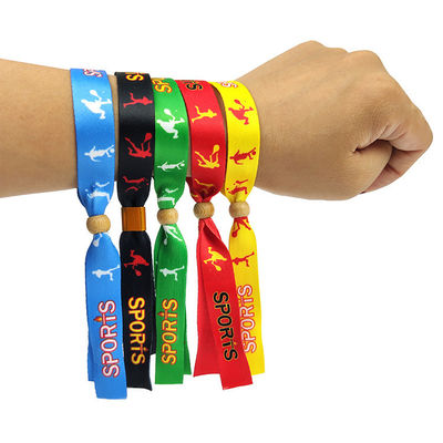 Concert Promotie Evenementen Stoffen Geweven Stoffen Armbanden met verschillende ontwerpen en OEM Acceptabel