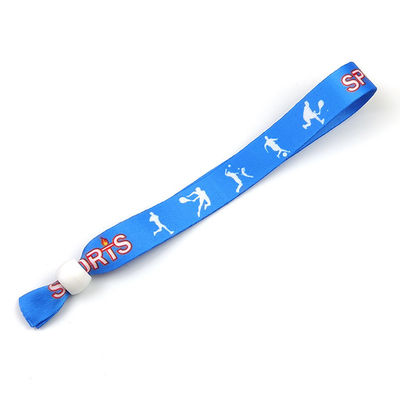 Stof Geweven Stoffen Armbanden Custom Logo Gift Polyester Armband Voor Concert Promotie Evenementen