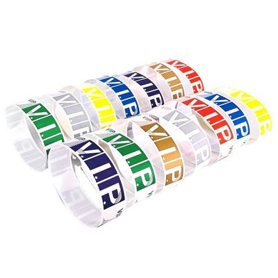 Leverancier Duurzame Custom Tyvek Papier Armbanden Gepersonaliseerd Hittebestendig Voor Evenement