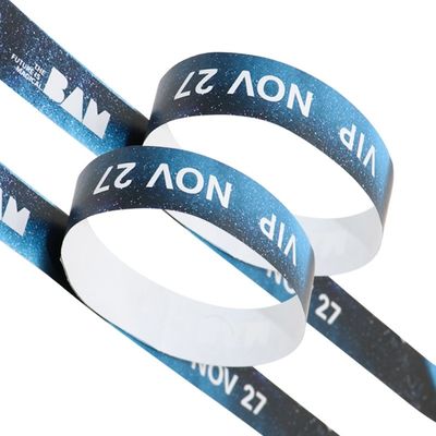 Waterdichte volgorde nummering / barcoding Tyvek papieren polsbanden voor beveiligingscontrole