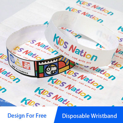 Custom Event Tyvek Papier Armbanden Duurzaam Waterdicht Voor Event Partij Vergadering Toegangscontrole