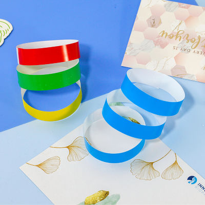 2025 Goedkoop PP-papier Event Armbanden Logo Geprinte Waterdicht En Tranenbestendige polsband