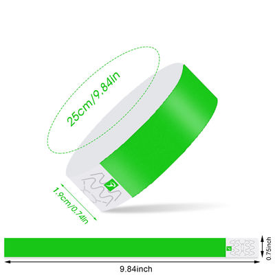2025 Goedkoop Synthetisch Papier Event VIP Armbanden Logo Geprinte Waterbestendige Tranenbestendige Armband Armband