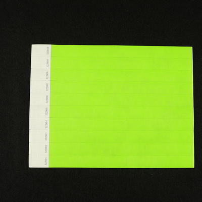 Lichtkleurig digitaal afdrukken Tyvek papieren polsband met kleurenprinting en barcoding